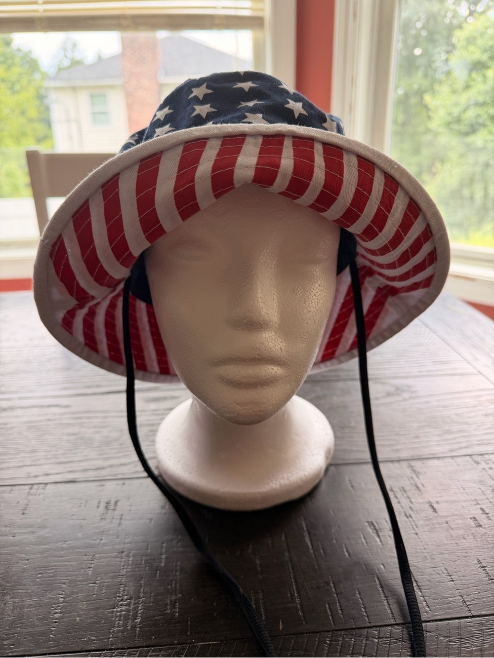 Source Unknown American Flag Bucket Hat - Red, White, Blue